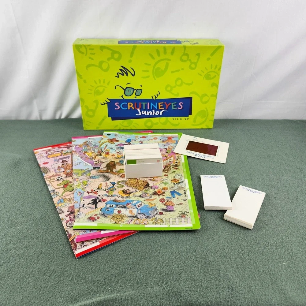 Vintage 1992 ScrutinEyes Junior For Kids- Rare Mattel Board Game COMPLETE